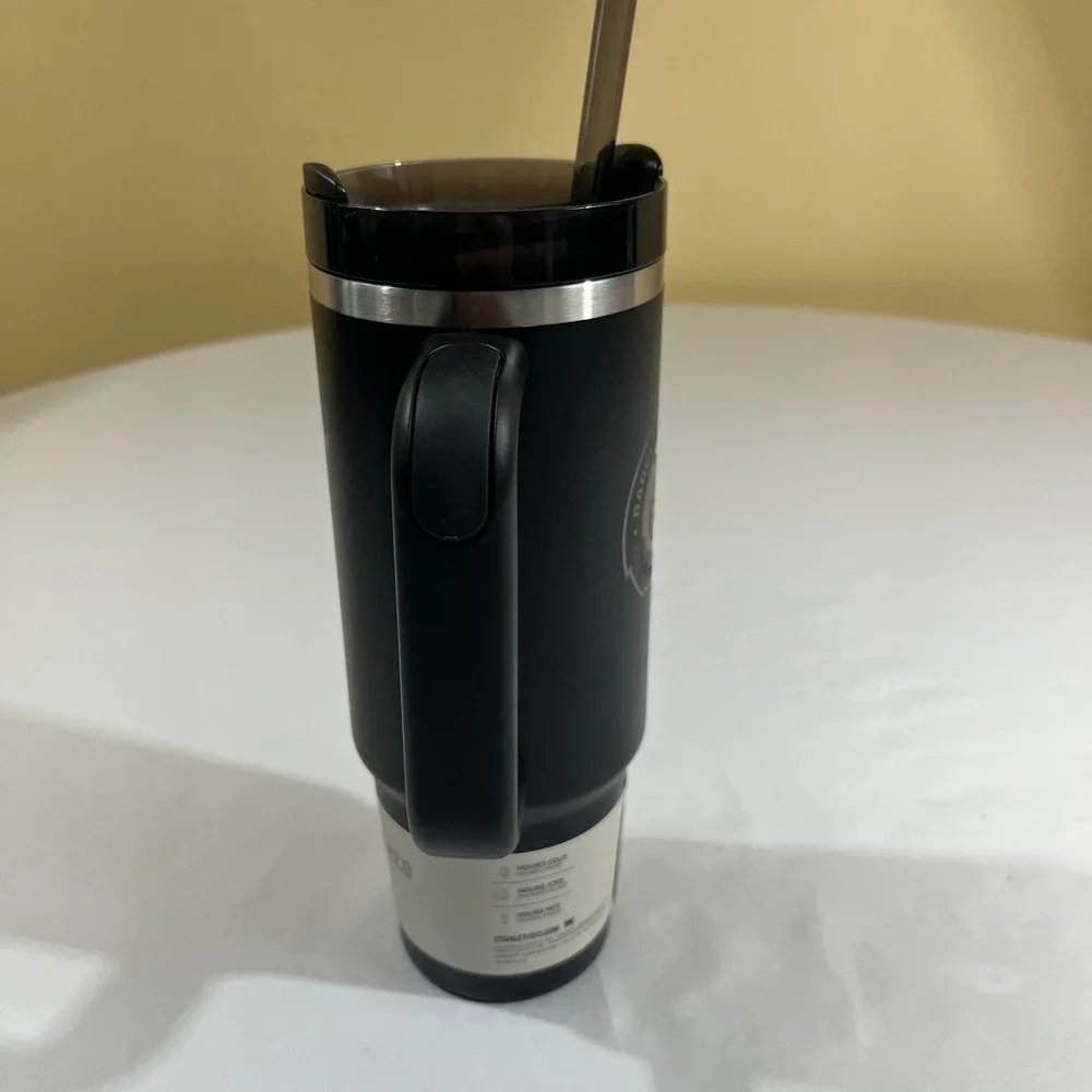 Stanley Quencher H2.0 FlowState 30 oz Tumbler Black New Badger Logo - Picture 13 of 15